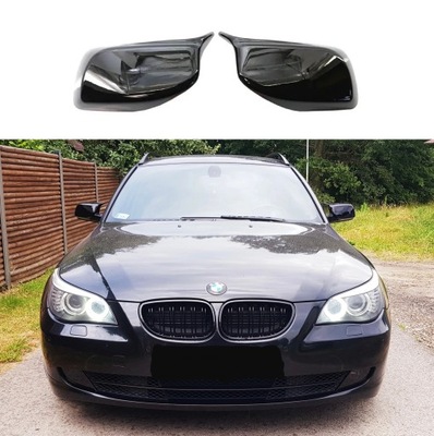 BMW E60 E61 E63 E64 KORPUSAS VEIDRODĖLIŲ JUODI M PAKETAS 