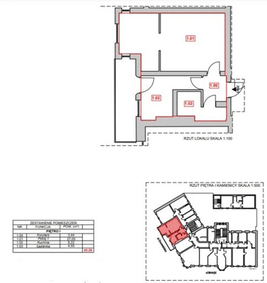 Mieszkanie, Poznań, Grunwald, 43 m²