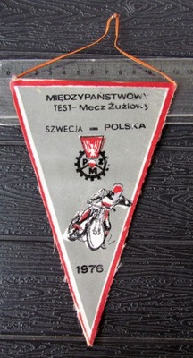 ŻUŻEL, PROPORCZYK, MECZ SZWECJA-POLSKA 1976