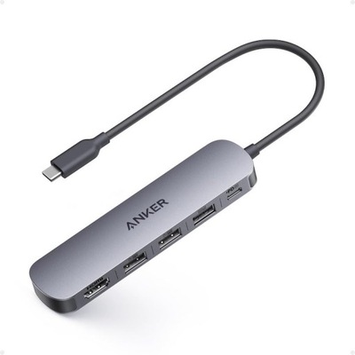 Anker Adapter 5 w 1 Hub USB-C - 4K HDMI, USB-C 100W PD 1 x USB 3.0, 2 x USB
