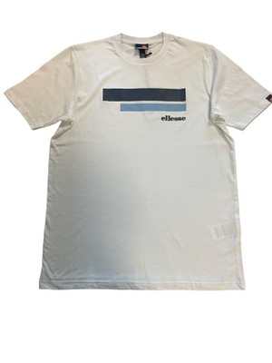 T-shirt z nadrukiem męski ELLESSE biały L