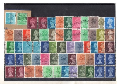 ANGLIA - znaczki pocztowe, zestaw.