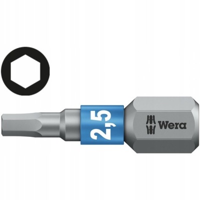 Wera bit Hex-Plus 2,5 25mm 840/1 BTZ 05056681001