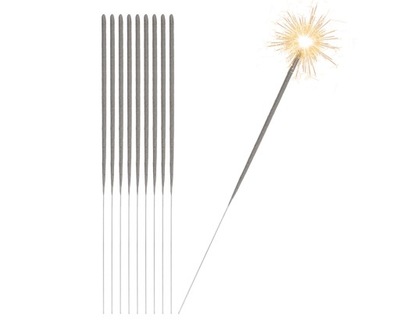 Zimne Ognie Sztuczne Fajerwerki 10 szt. 25 cm