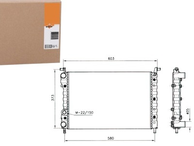 Радіатор fiat palio 1,2-1,6 nrf фото №1