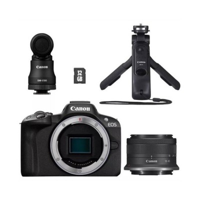 Aparat cyfrowy Canon EOS R50 + RF-S 18-45 mm IS STM CREATOR KIT (5811C035)