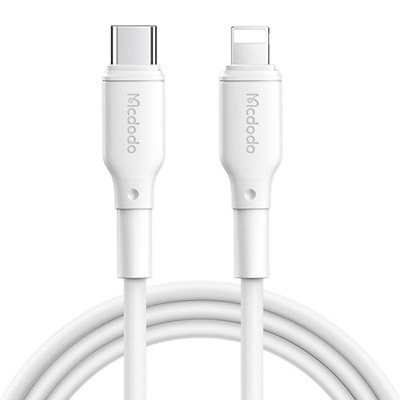 Kabel McDodo USB typ C - Apple Lightning 1,2 m czarny