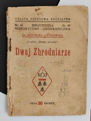 Dwaj Zbrodniarze Dr. Hofmokl Ostrowski