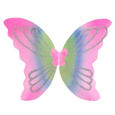 Skrzydła motyla tęczowe