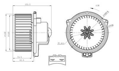 VENTILADOR INTERIOR 34304  