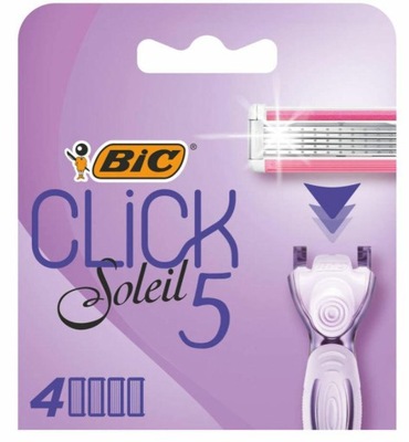 Bic wkłady do maszynki Click Soleil 5 4szt