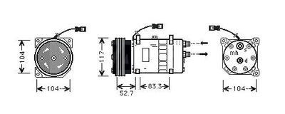 Starline компрессор кондиционера citroen jumper, фото №1