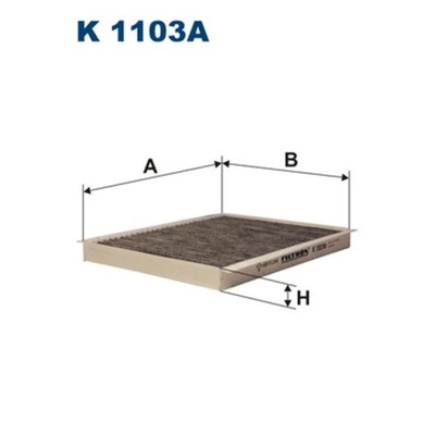 FILTR, VENTILACIÓN PRZESTRZENI PASAZERSKIEJ FILTRON K 1103A  