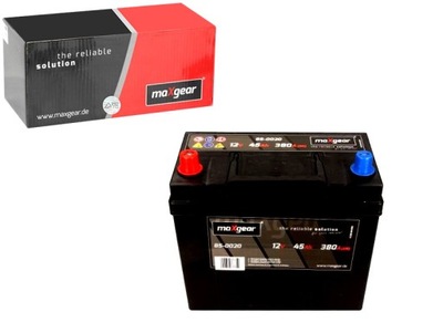 Аккумулятор 12v 45ah 380a l + 237x127x225 japan клеммы japan + стандарт фото №1