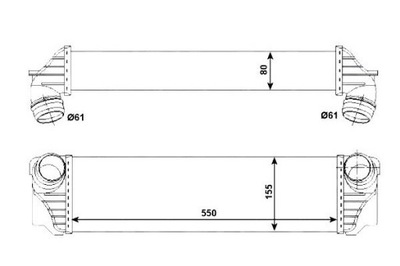 NRF INTERCOOLER BMW 2,0D 3,0D F10 F11 F07 NRF