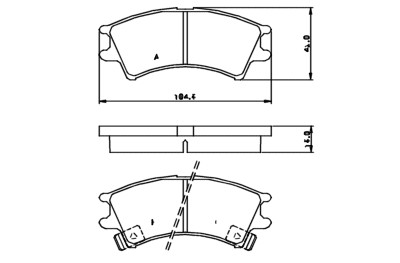 GAMA MASTER ZAPATAS DE FRENADO PARTE DELANTERA HYUNDAI  