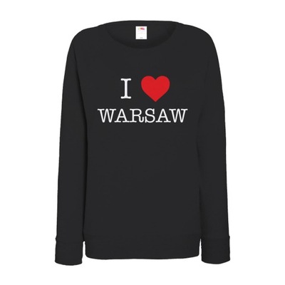 I LOVE WARSAW Warszawa bluza damska