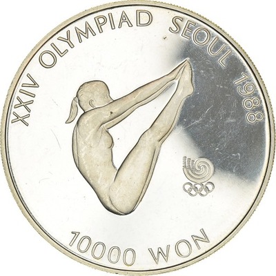 Moneta, KOREA-POŁUDNIOWA, 10000 Won, 1987, BE, AU(