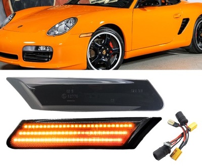 DINÁMICO NEGRAS LUCES DIRECCIONALES DIODO LUMINOSO LED PORSCHE 991 997 CARRERA GT TURBO 05-13  