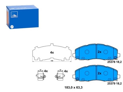 Тормозные колодки тормозные перед chrysler pacifica dodge grand fiat freemont фото №1