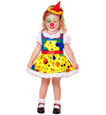 STRÓJ DZIEWCZYNKA KLAUN SUKIENKA CLOWN 104