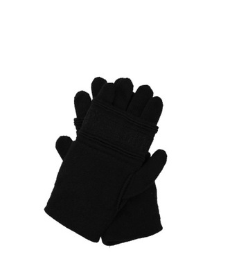 EMPORIO ARMANI wełniane rękawiczki czarne