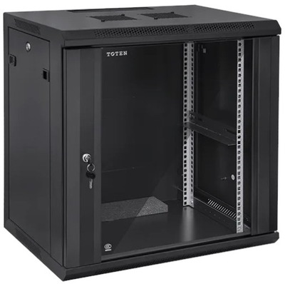 Szafa RACK wisząca LAN 19'' 12U 600mm czarna BOX