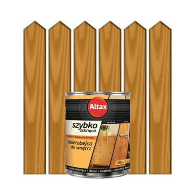 Lakierobejca do drewna SZYBKOSCHNĄCA 0.75 l Dąb ALTAX