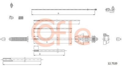 ТРОС ГАЗУ COF 12.7320 COFLE 92.12.7320 COFLE