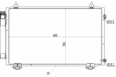 HART КОНДЕНСАТОР КОНДЕНСАТОР КОНДИЦІОНЕРА COROLLA 1.6 16V 01-