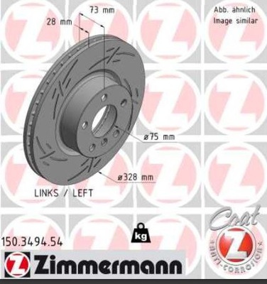 DISCO HAMULC. BMW X3 F25 11- LP  