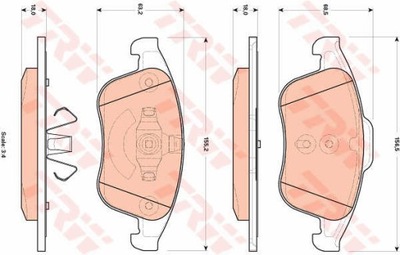 PADS BRAKE RENAULT LATITUDE 11- FRONT  