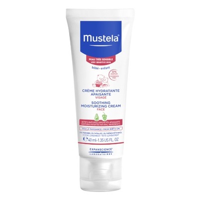 Mustela Soothing Łagodzący krem nawilżający do twarzy dla dzieci 40ml