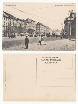 Warszawa Krakowskie Przedmieście 1910r.