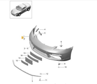 BUMPER FRONT BOXSTER 718  