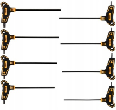 VOREL КОМПЛЕКТ КЛЮЧЕЙ В ПОЛЬШЕ TRZPIENIOWYCH IMBUS HEX Z RĘKOJEŚCIĄ. 8 ШТУКИ 56649