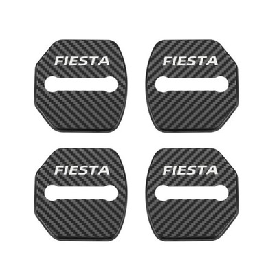 4 PIEZAS PROTECCIÓN DE CERRADURA DE PUERTA FORRO CON PEGADURA PARA FORD FIESTA MK5 MK6 M~21904  