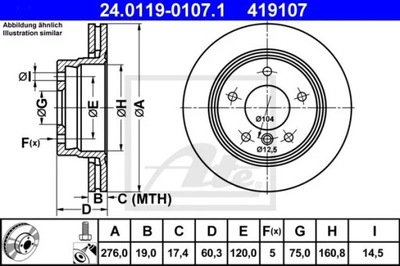 24.0119-0107.1 DISCO HAM.TYL BMW 3 E46 98-05  