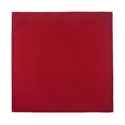 Poszetka bawełniana gładka czerwona EM 143