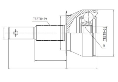 Nty 39211-eb31a шарнір зовнішній фото №1