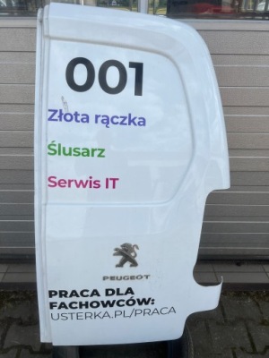 Peugeot partner iii 19- дверь правое задняя задние распашные цвет ewp фото №1