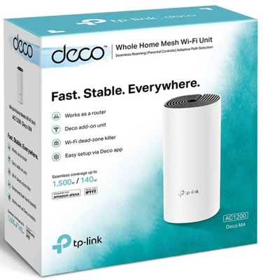 Access Point, Router TP-Link Deco M4 802.11ac (Wi-Fi 5), 802.11n (Wi-Fi 4)