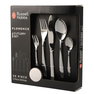 Komplet zestaw sztućców Russell Hobbs FLORENCE 20 elementów