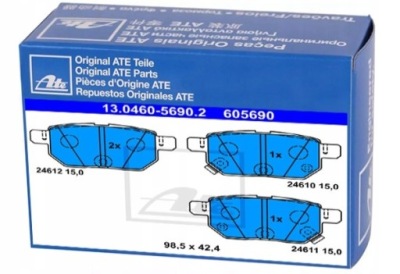 Тормозные колодки тормозные ate do toyota iq 1.0 1.33 1.4 фото №1