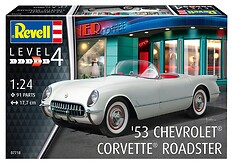 Model do sklejania Revell Chevrolet Corvette Roadster 1953 farby klej