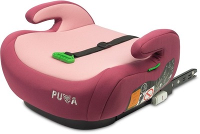 CARETERO PUMA I-SIZE PADĖKLAS KĖDUTĖ PAAUKŠTINIMAS BOOSTER ISOFIX PINK 