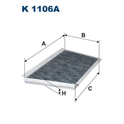 FILTR, VENTILACIÓN PRZESTRZENI PASAZERSKIEJ FILTRON K 1106A  