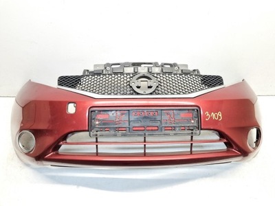 Nissan note ii 12- бампер перед передній решітка радіатора фото №1