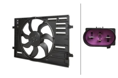 Вентилятор радиатора 8ew 366 420-401 hella audi a3 фото №1