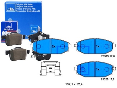 SET PADS BRAKE ATE 0986AB1215 P54027 - milautoparts-fr.ukrlive.com